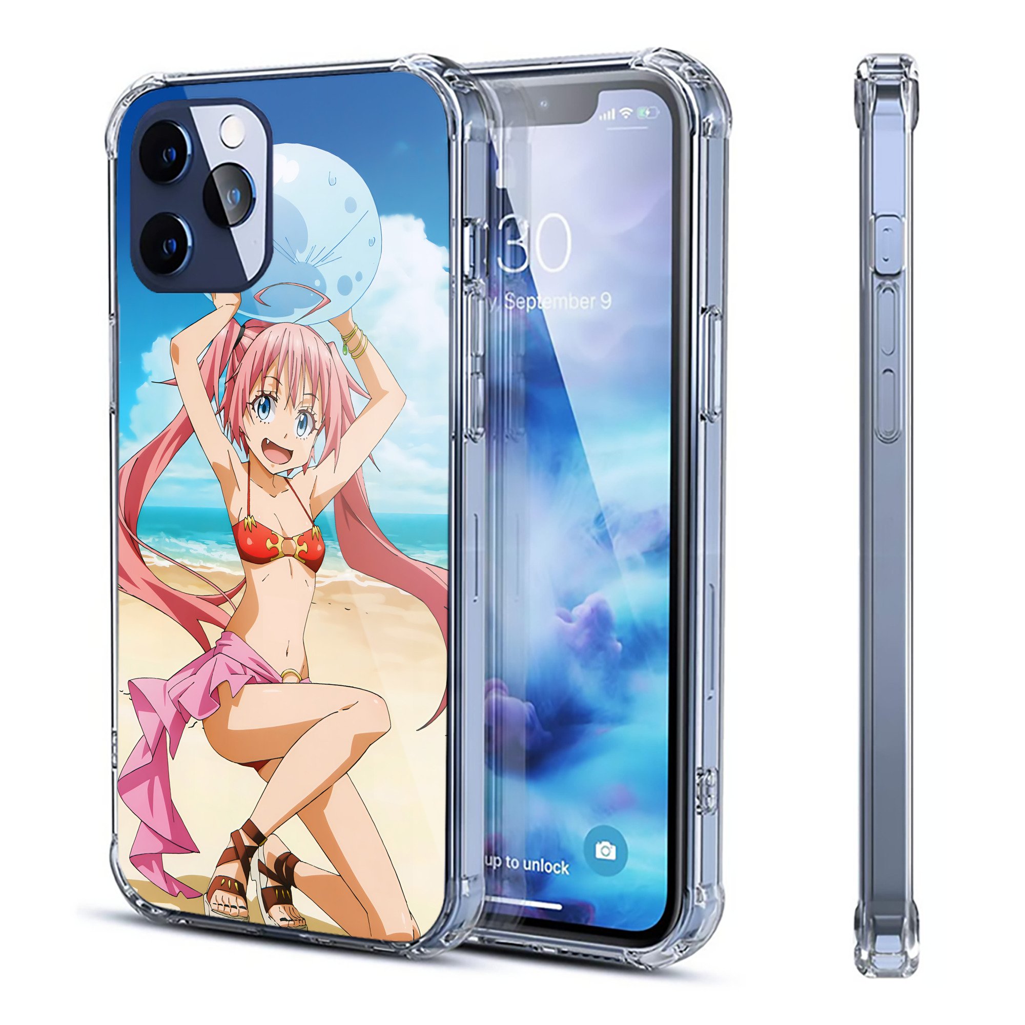 （画像用） 転スラ Regarding Reincarnated to Slime 【iPhone 12シリーズ対応】透明スマホケース（クリアソフトケース）